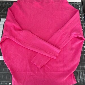 Bluivy Vibrant Pink Cowl Neck Sweater
